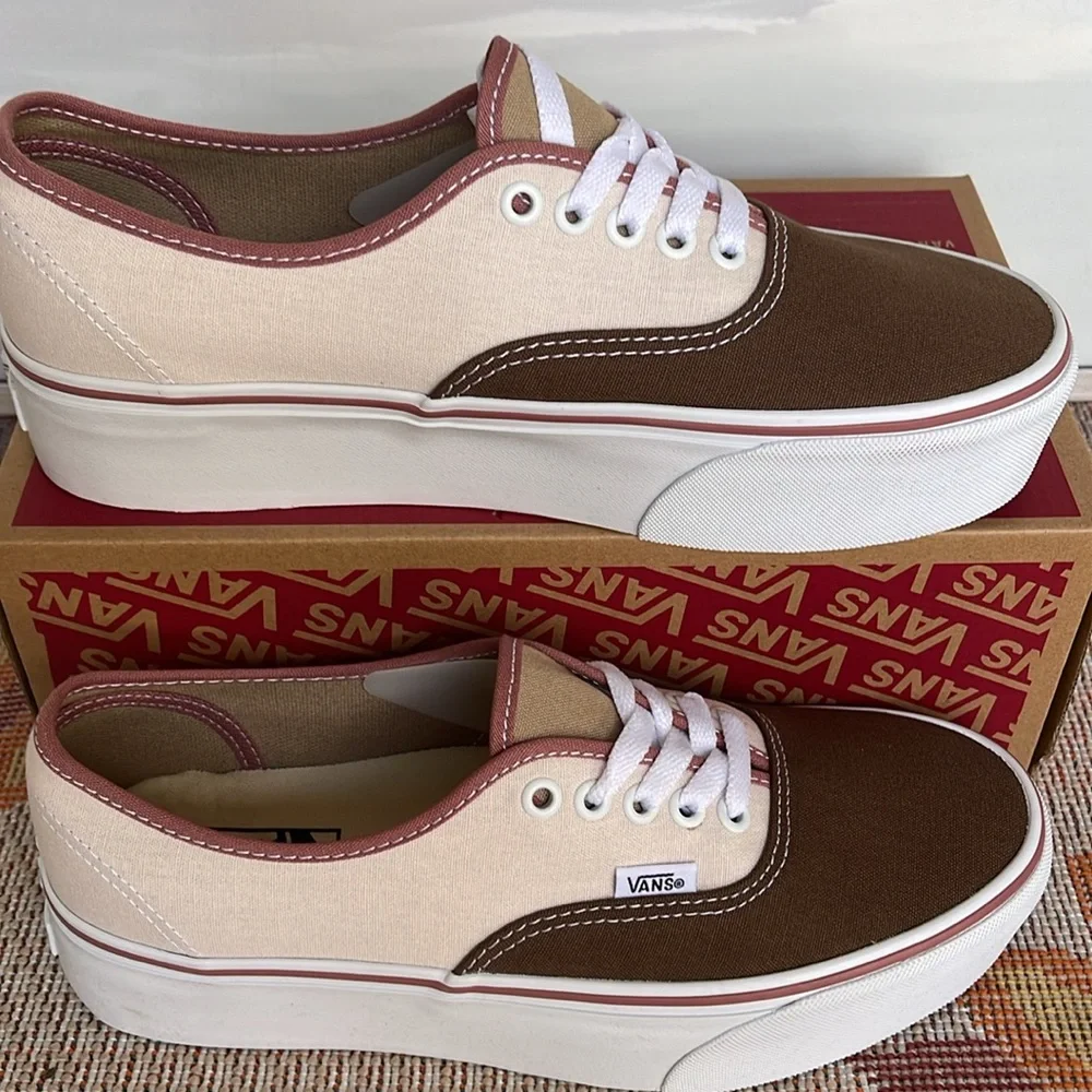 Vans WMNS Authentic Stackform Earthy Blocking Multi Color VN000CN0BMG Platforms